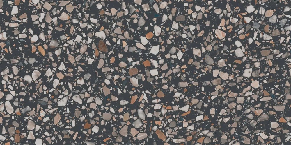 Ступень клееная фронтальная Бричиола чёрный матовый обрезной 33x60x0,9