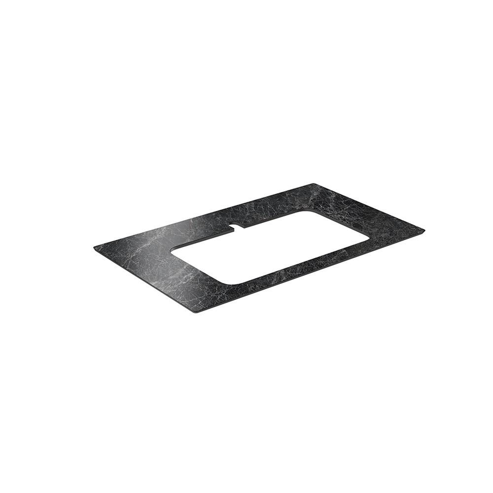 KERAMA MARAZZI PL2.VT93\80 Спец. изделие для раковин, встраиваемых сверху, 80 см Риальто темный серый лап