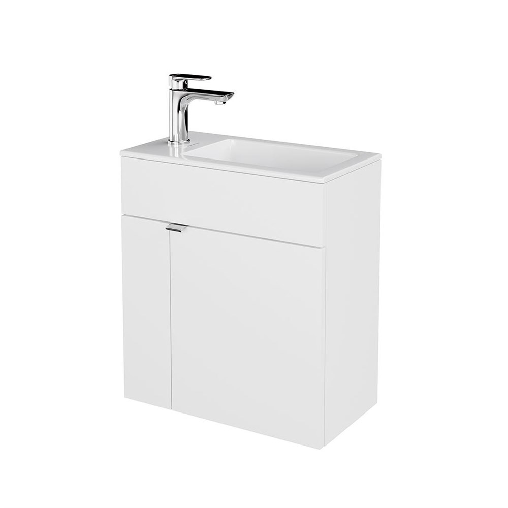 KERAMA MARAZZI LAT.50.1/WHT Тумба LATO подвесная с дверцей 50, белая глянцевая