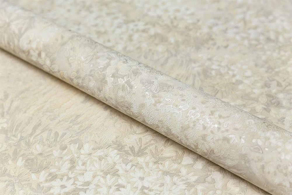 Обои виниловые на флизелиновой основе Апрель мотив 2, жёлтый серый