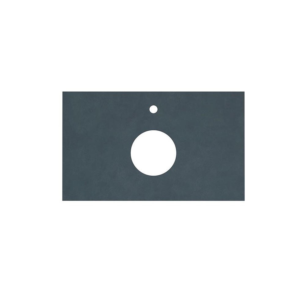 Столешница из керамогранита для накладных раковин, Про Чементо 80, синий темный натуральный