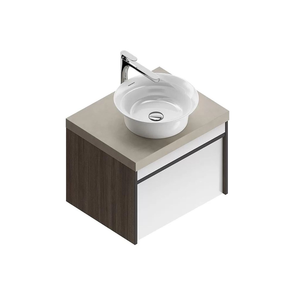 KERAMA MARAZZI MOD.60.1+1/AR Тумба MODULA подвесная 60 с ящиком 1+1, арабика