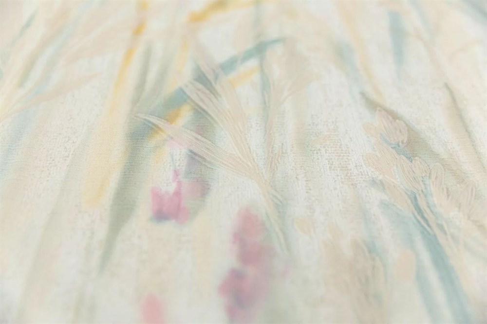 Обои виниловые на флизелиновой основе Отражение мотив, цветной светлый