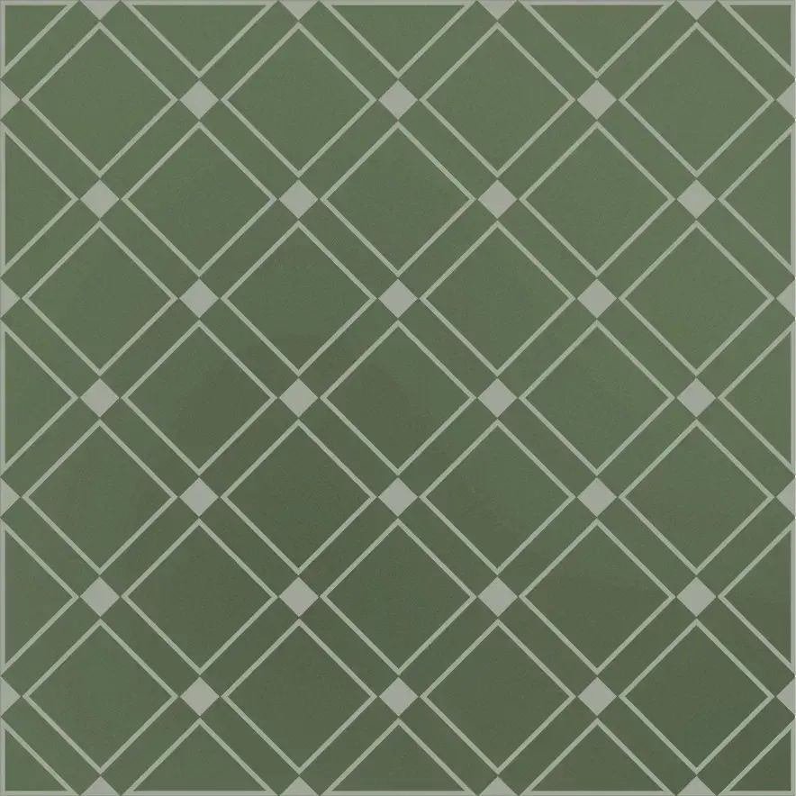 KERAMA MARAZZI KMD3STA015GN Декор Бахия 1 зелёный глянцевый 9,8x9,8x0,7
