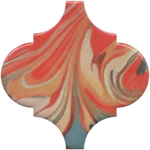 KERAMA MARAZZI VT/A625/65000 Декор Арабески Венеция красный матовый 6,5x6,5x0,69