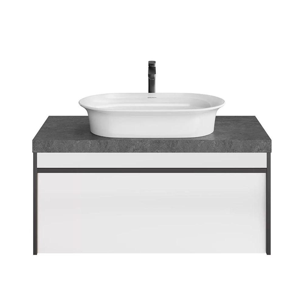 KERAMA MARAZZI MOD.100.1+1/AR Тумба MODULA подвесная 100 с ящиком 1+1, арабика