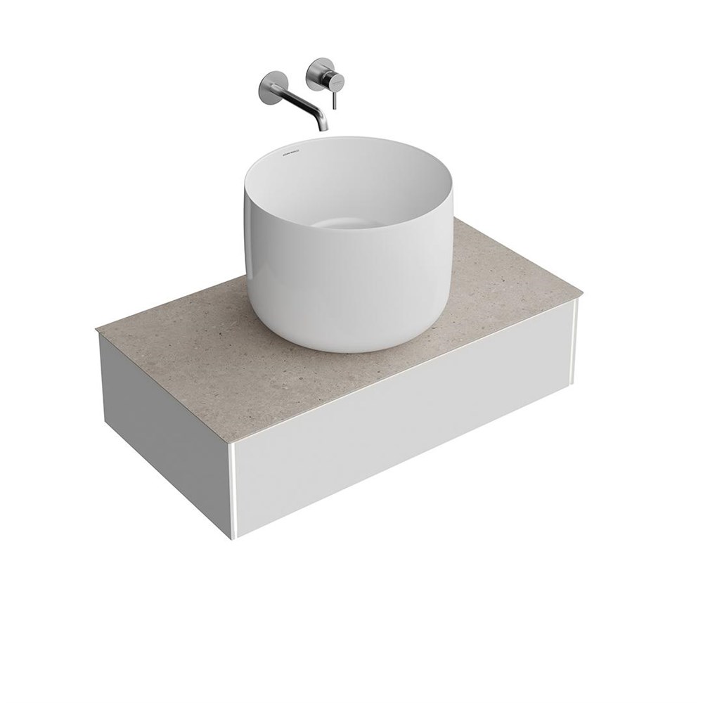 KERAMA MARAZZI MA.90.1/MGR.M Тумба MAGICA подвесная 90, 1 ящик, утренний серый матовый