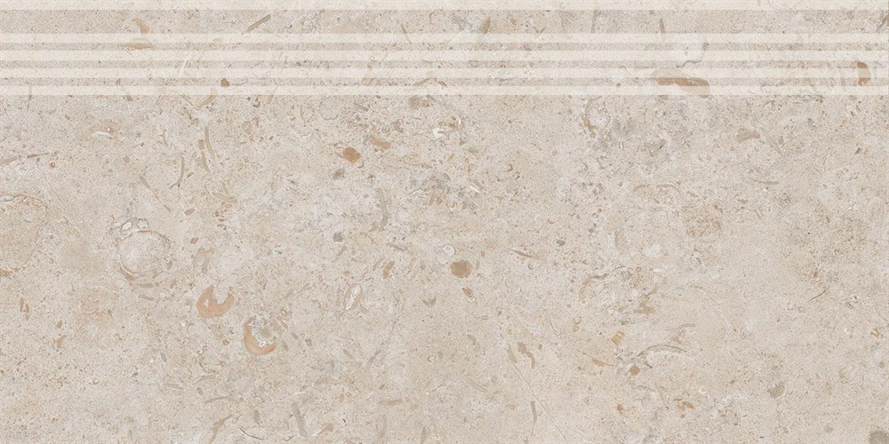 KERAMA MARAZZI DD205420R/GR Ступень Про Лаймстоун бежевый темный натуральный обрезной 30x60x0,9