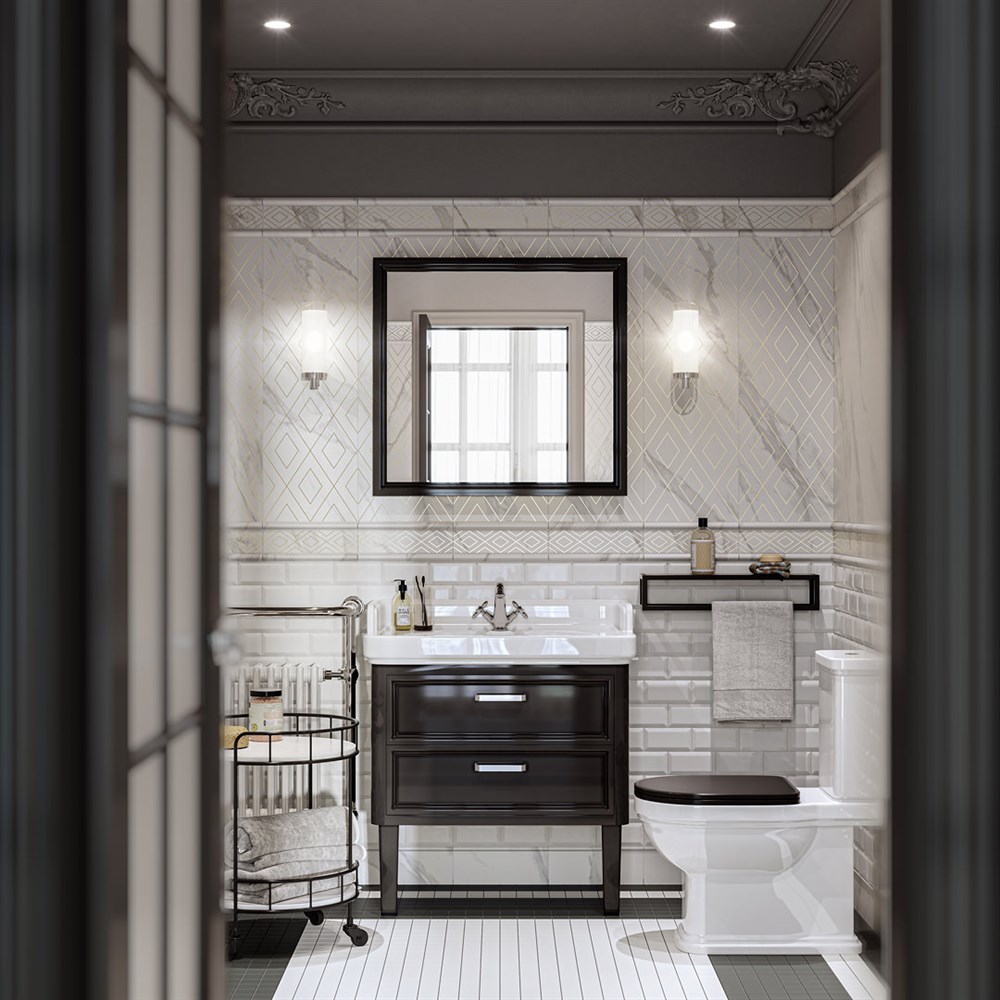 Унитаз POMPEI напольный, белый глянцевый