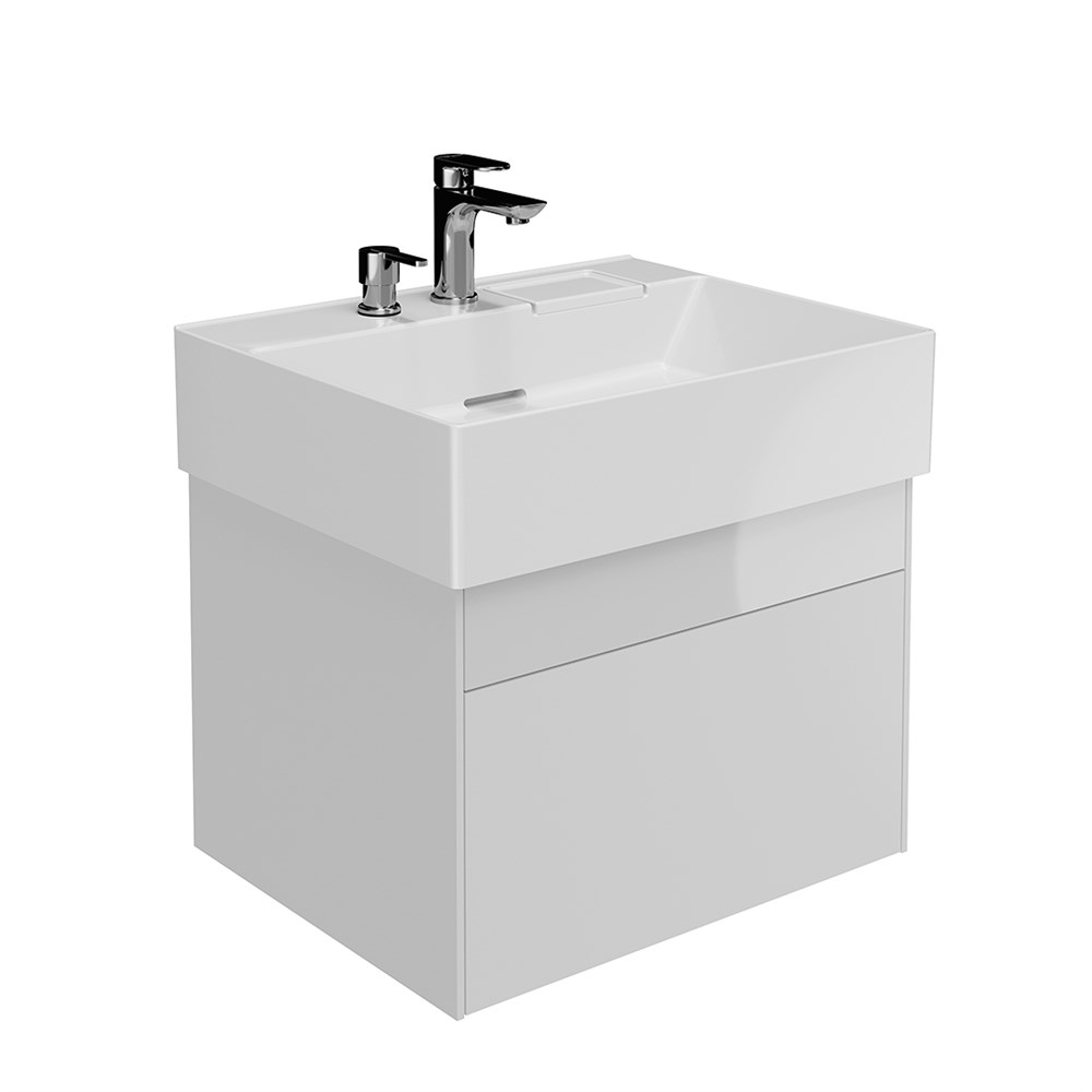 KERAMA MARAZZI LOG.60.2/WHT Тумба LOGICA подвесная 2 ящика 60 см, белоснежный