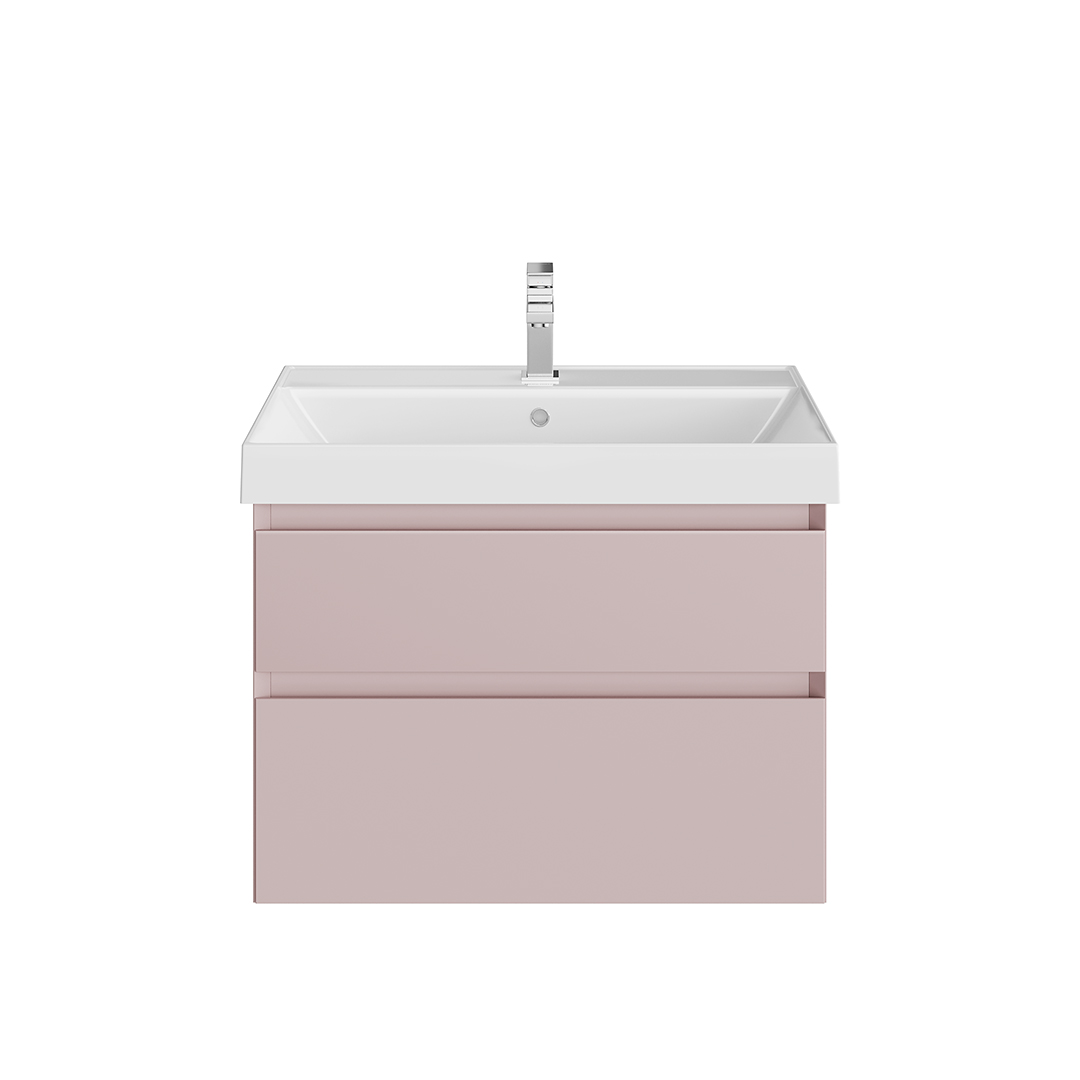 Тумба CUBO подвесная с ящиками 70, мальва матовая