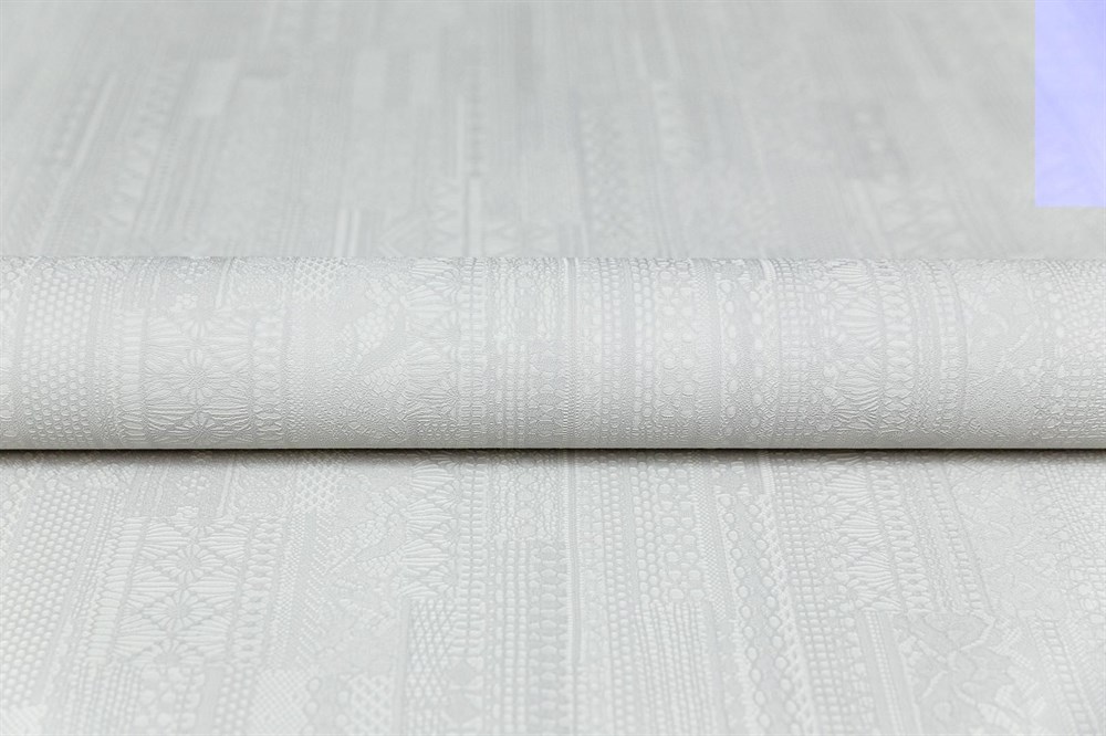 KERAMA MARAZZI KM8201 Обои виниловые Ажур база универсальная,серый светлый 1,06х10 (1, Т B) смещённая стыковка