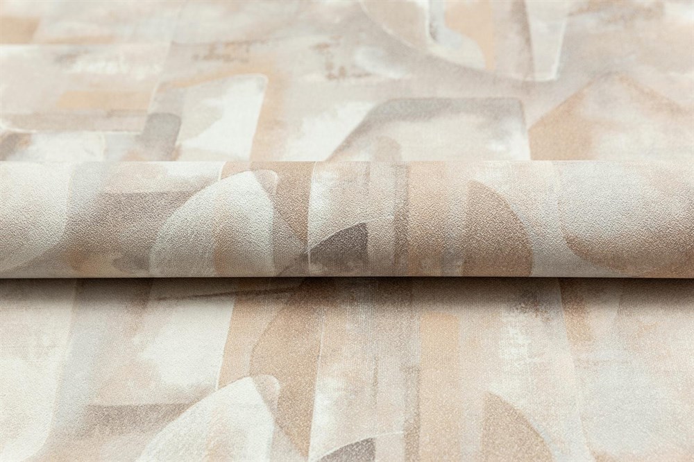 KERAMA MARAZZI KM8317 Обои виниловые Фреш мотив, бежевый, абстракция 1,06х10 (1, Т A) прямая стыковка