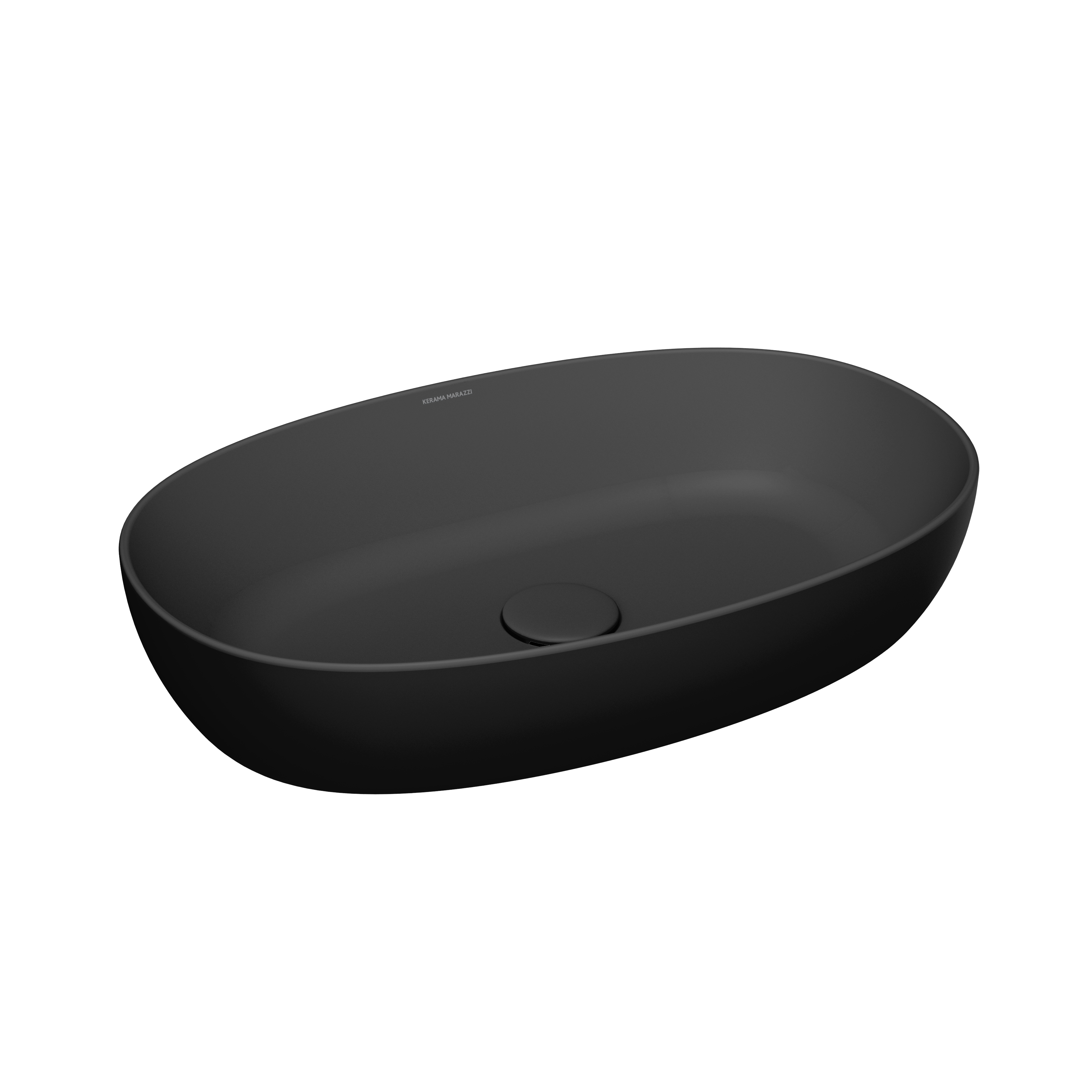 Раковина PLAZA накладная 60, черная матовая