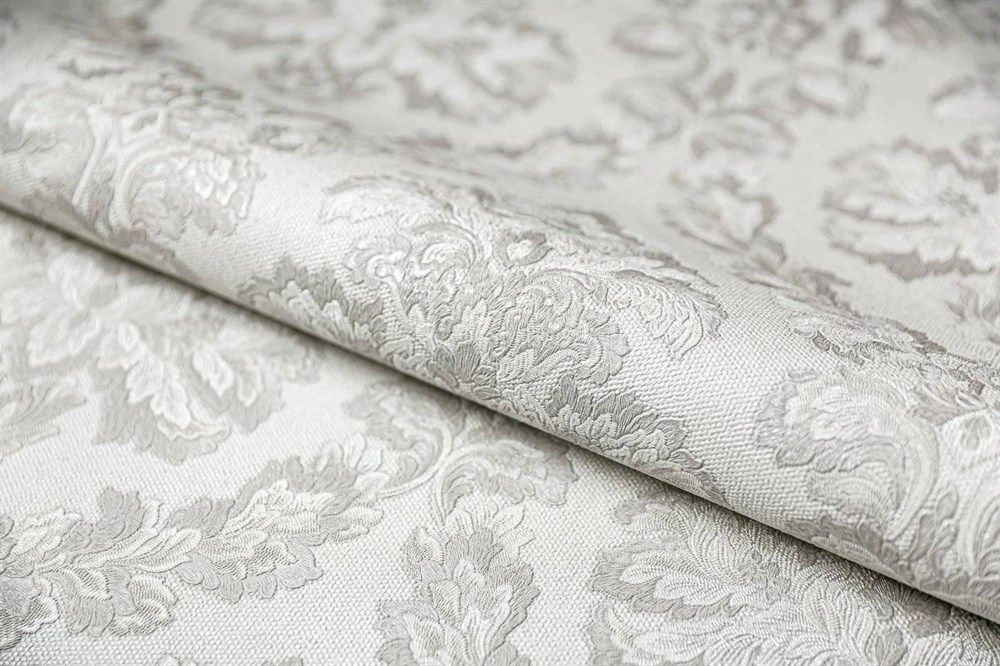 KERAMA MARAZZI KM5501 Обои виниловые Палаццо, мотив, белый (1, Т E) прямая стыковка