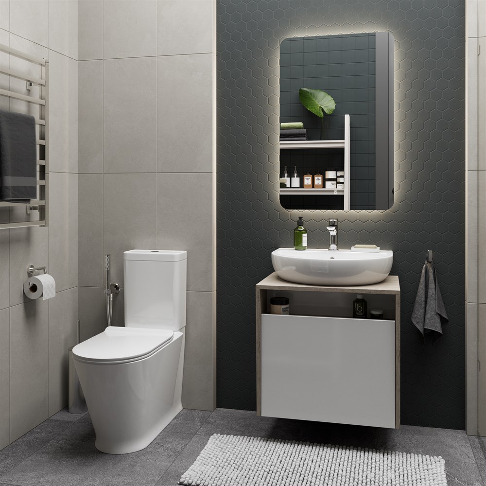 KERAMA MARAZZI PLMR.wc.01 Унитаз PLAZA Modern напольный, безободковый с крепежом