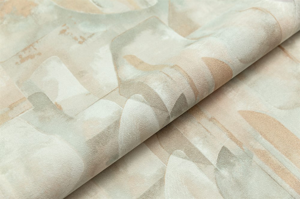 KERAMA MARAZZI KM8318 Обои виниловые Фреш мотив, зелёный, абстракция 1,06х10 (1, Т A) прямая стыковка
