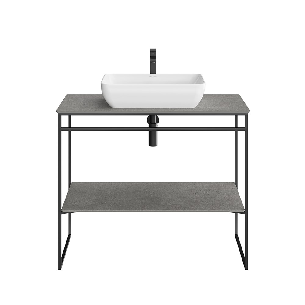KERAMA MARAZZI PL.N.100.01\BLK.M Метал.структура PLAZA Next напольная 100 см, черный матовый