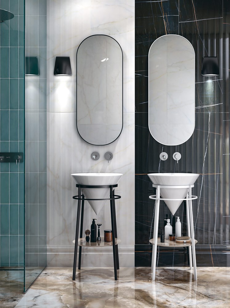 Раковина CONO встраиваемая сверху 44, белая глянцевая