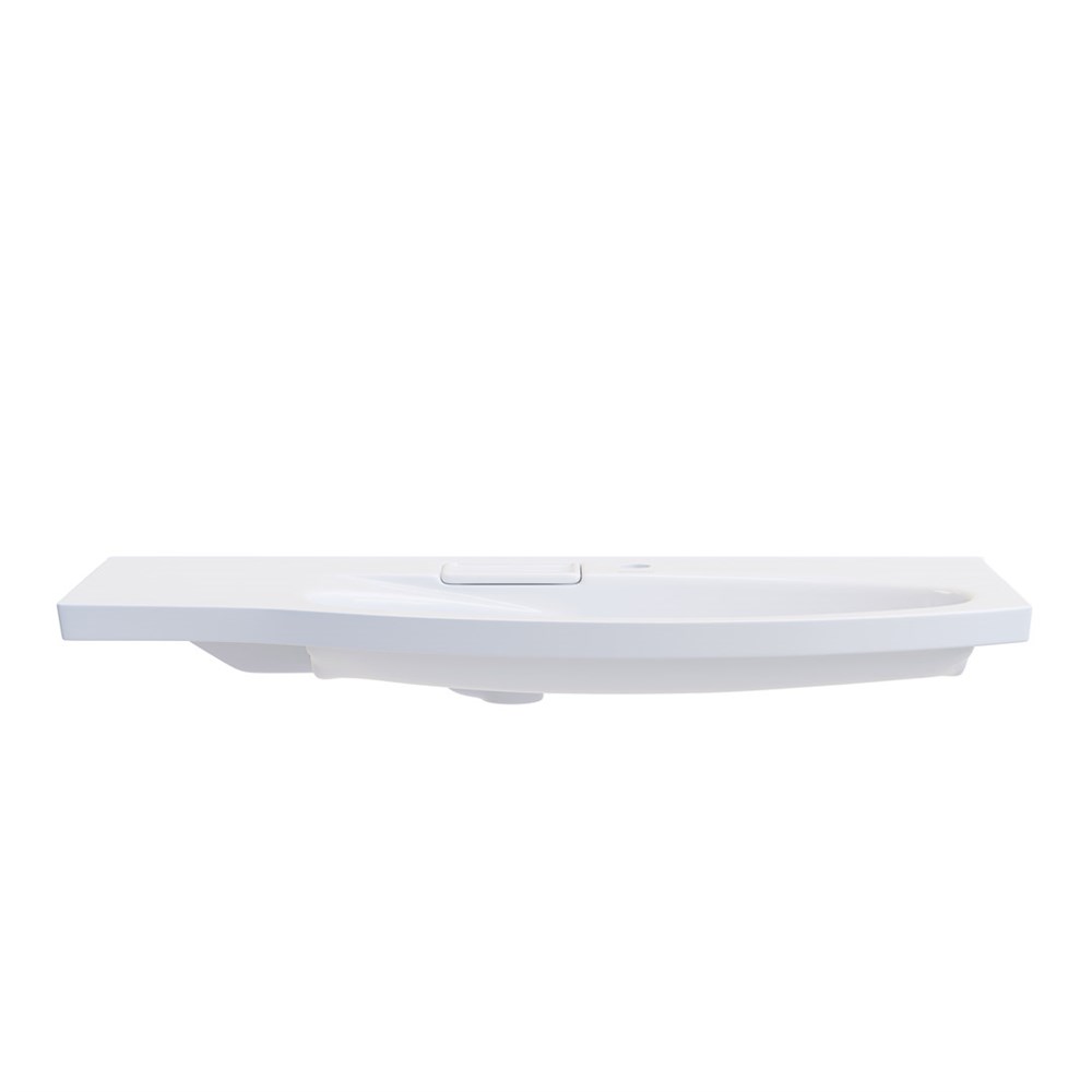 KERAMA MARAZZI RV.wb.100Rh Раковина RIVA мебельная правая с крепежом 100, белая глянцевая