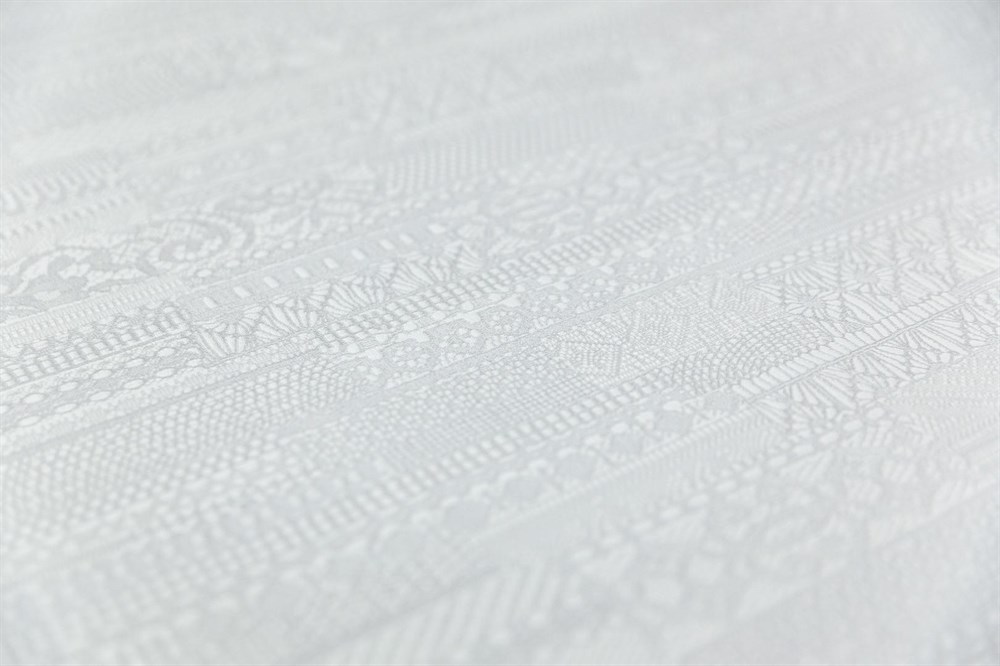 KERAMA MARAZZI KM8201 Обои виниловые Ажур база универсальная,серый светлый 1,06х10 (1, Т B) смещённая стыковка