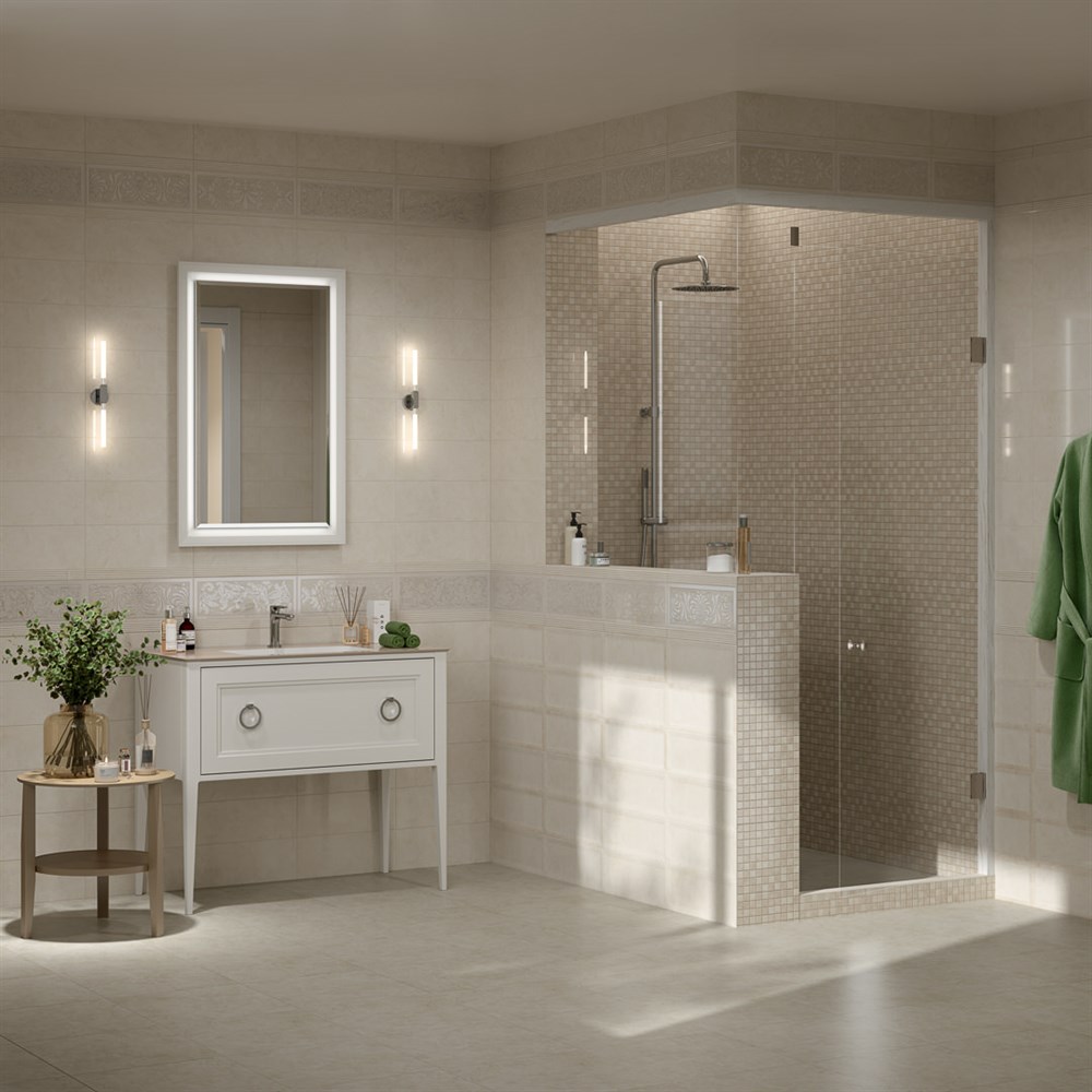 KERAMA MARAZZI PL.C.mi.65\WHT Панель с зеркалом PLAZA Classic 65x100см, цвет белый
