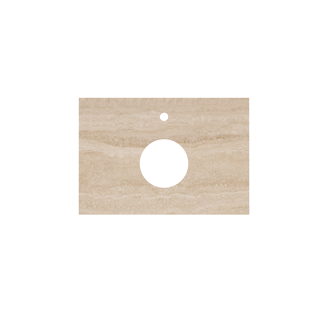 Столешница из керамогранита для накладных раковин, Риальто 70, песочный лаппатированный