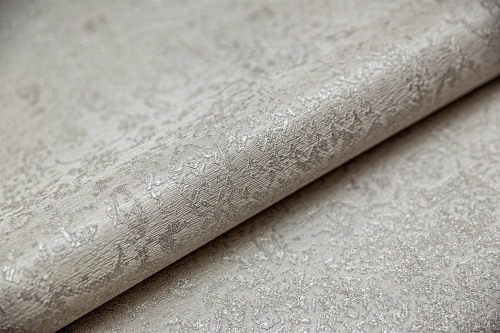 KERAMA MARAZZI KM5409 Обои виниловые Флора серо-бежевый, база 1,06х10 (1, Т F)
