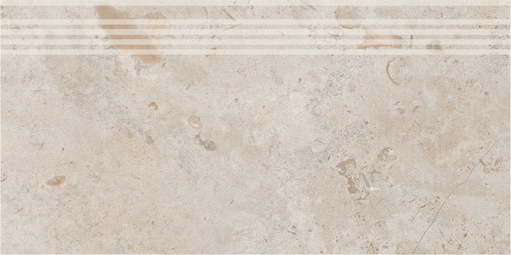 KERAMA MARAZZI DD205420R/GR Ступень Про Лаймстоун бежевый темный натуральный обрезной 30x60x0,9