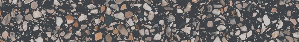 Плинтус Бричиола чёрный матовый обрезной 60x9,5x0,9