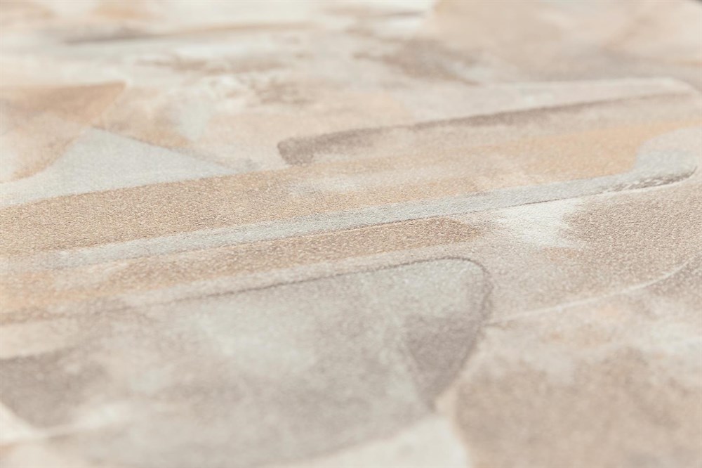 KERAMA MARAZZI KM8317 Обои виниловые Фреш мотив, бежевый, абстракция 1,06х10 (1, Т A) прямая стыковка