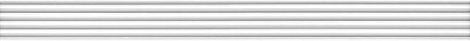 KERAMA MARAZZI LSA013R Бордюр Монфорте белый структура обрезной 40х3,4