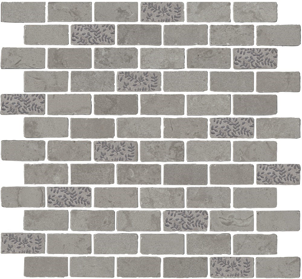 KERAMA MARAZZI MBD010 Декор Про Лаймстоун Антика 2 мозаичный серый матовый 32х30х0,9