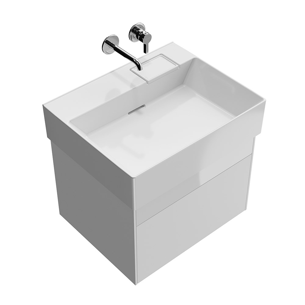 KERAMA MARAZZI LOG.60.2/WHT Тумба LOGICA подвесная 2 ящика 60 см, белоснежный