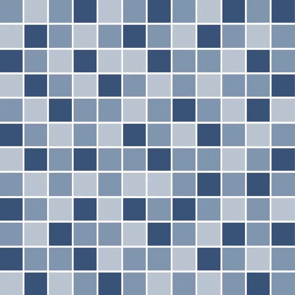 Декор Темари мозаичный микс синий матовый 29,8x29,8x0,35