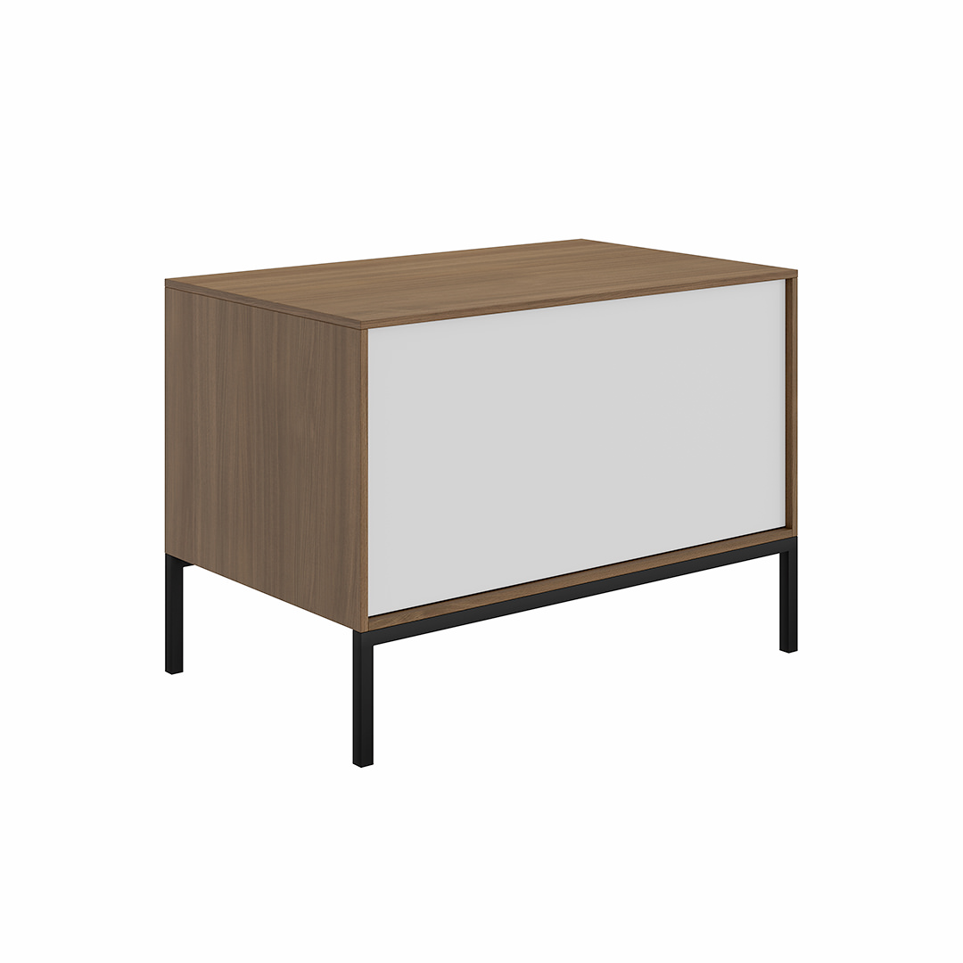 Тумба ATOLLO напольная/подвесная с ящиком 80, белая матовая