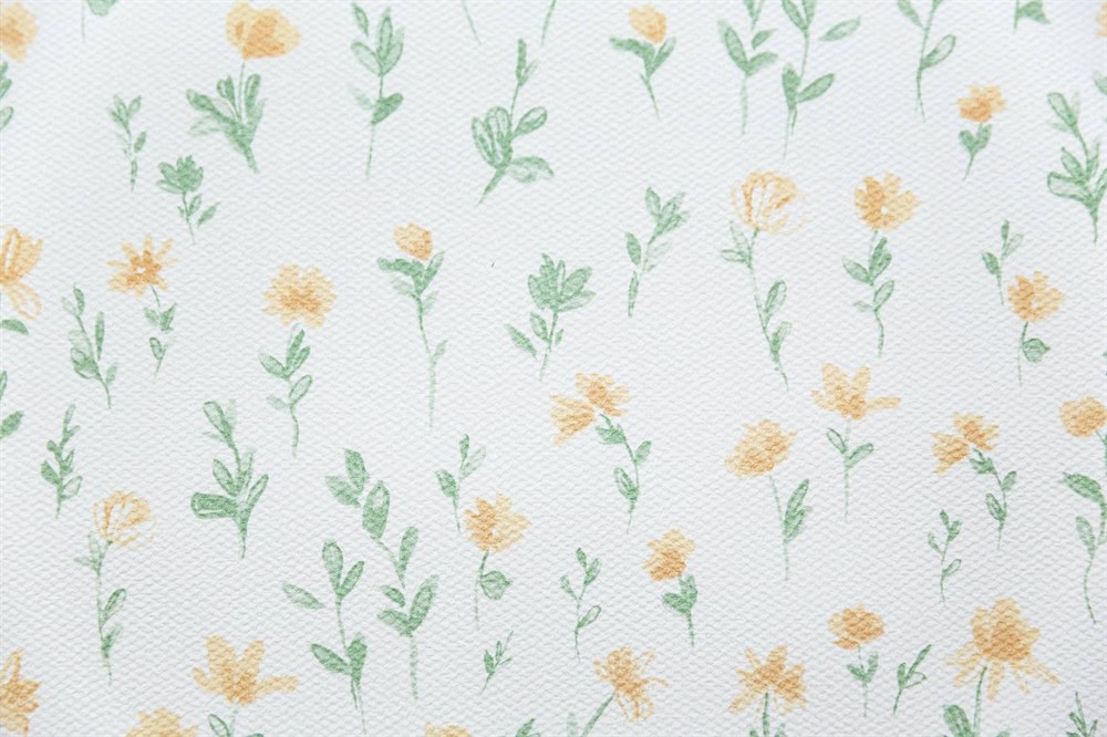 KERAMA MARAZZI KM7804 Обои виниловые Уик-энд мотив, жёлто-зелёный цветы 1,06х10 (1, Т A) направленная стыковка