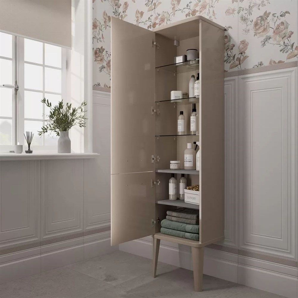 KERAMA MARAZZI PO.M.150/CAM Пенал POMPEI напольный/подвесной 150, камео бежевый глянцевый