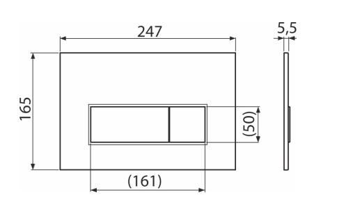KERAMA MARAZZI FPS.A.RGM Кнопка управления для скрытых систем инсталляции, розовое матовое золото