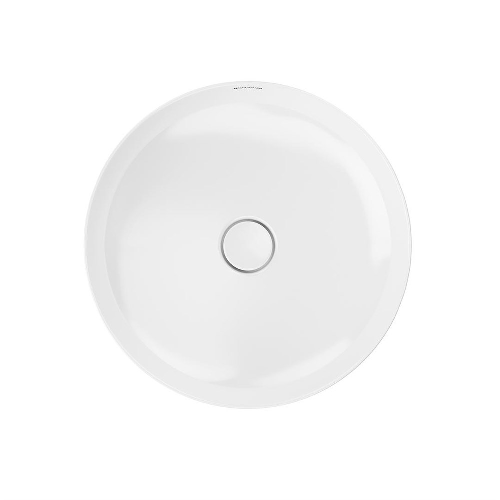 KERAMA MARAZZI KMSFWb46GWh0 Раковина SAFI накладная 46 с крепежом, белая глянцевая