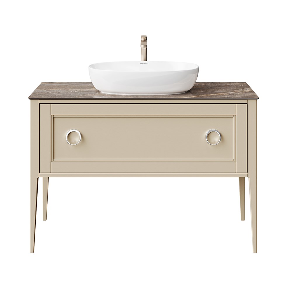 Тумба PLAZA Classic Neo напольная с ящиками 120, капучино матовая