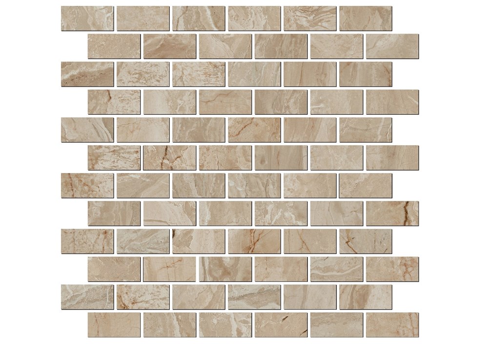 KERAMA MARAZZI MM13121T Декор Эвора мозаичный бежевый глянцевый 32x30x0,9