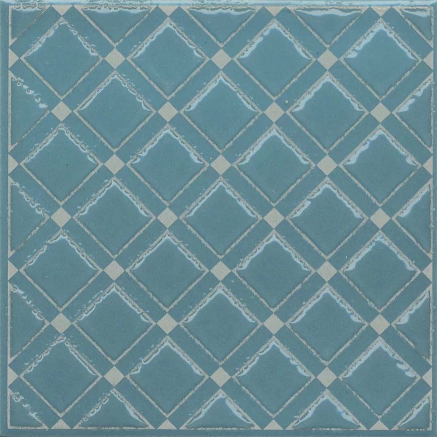 KERAMA MARAZZI KMD3STA016GN Декор Бахия 1 бирюзовый глянцевый 9,8x9,8x0,7