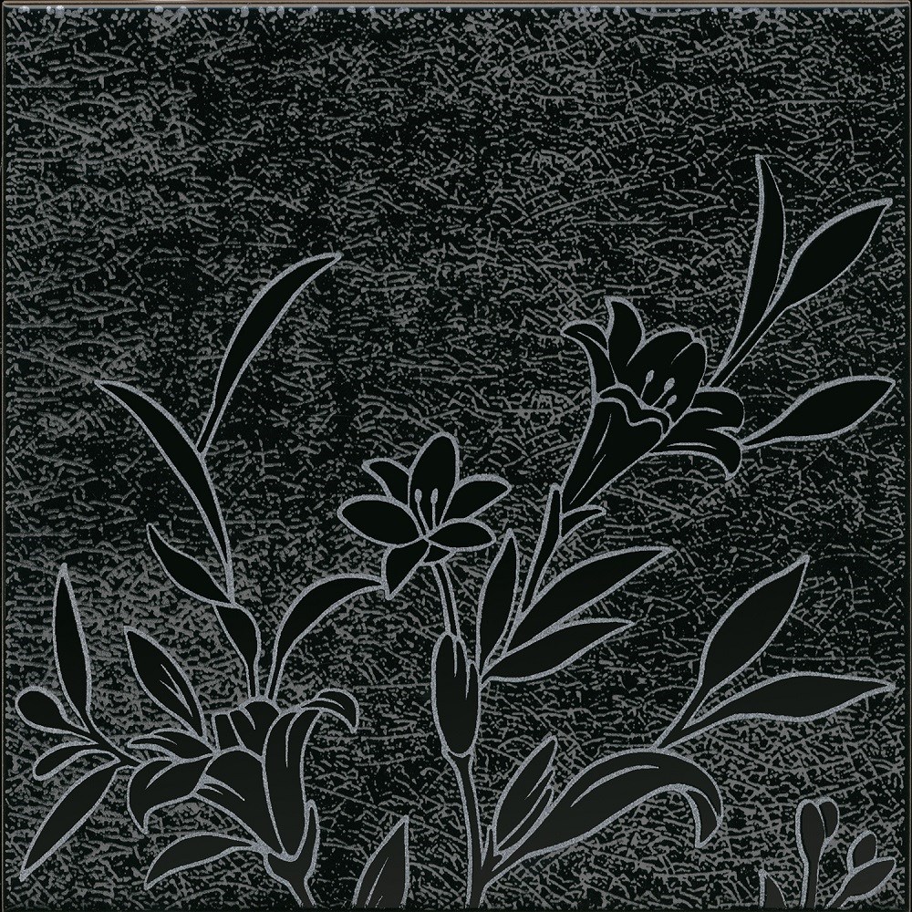 KERAMA MARAZZI HGD/B569/5292 Декор Барберино 5 чёрный глянцевый 20x20x0,69