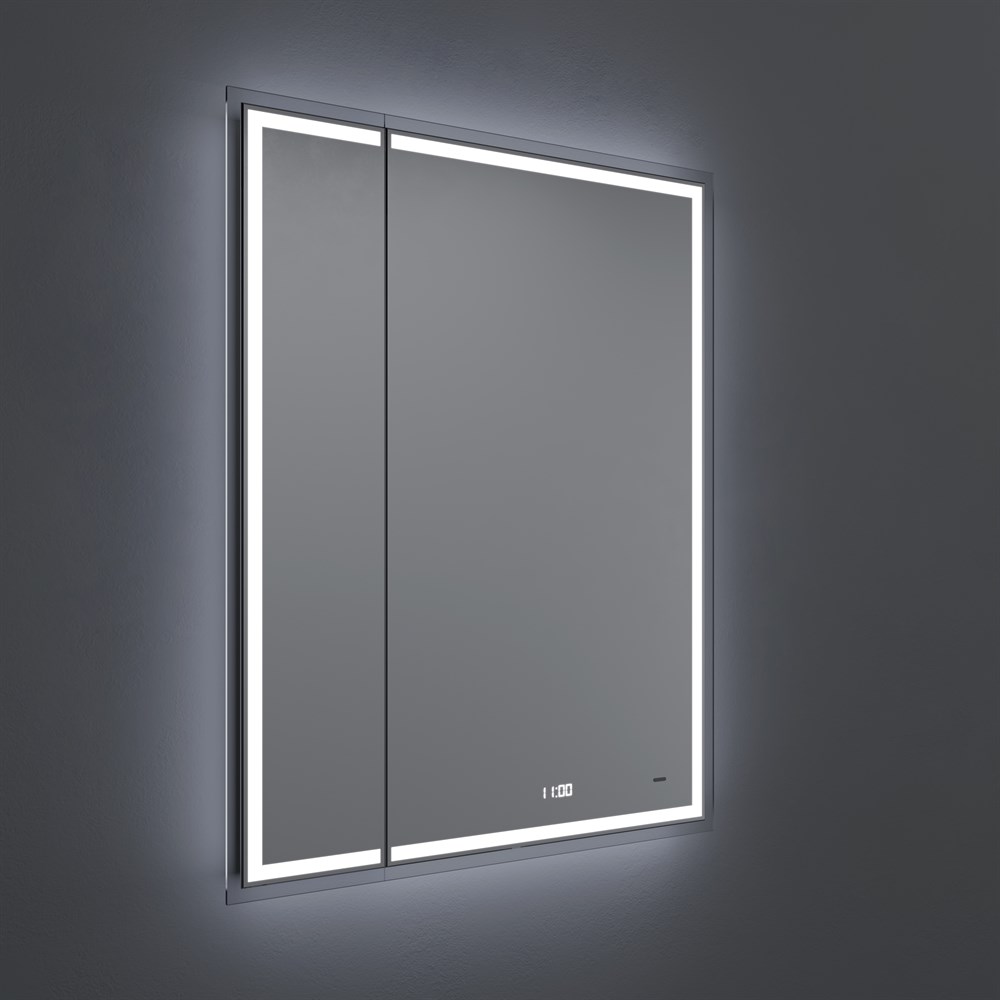 KERAMA MARAZZI TE.M.mi.65 Зеркало TECNO M 65 с поворотной дверцей, подсветкой и функцией антизапотевание, белое