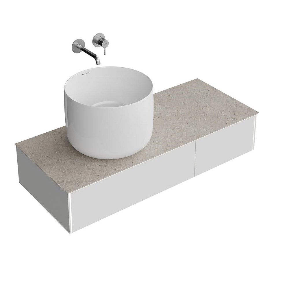 KERAMA MARAZZI MA.120.2/MGR.M Тумба MAGICA подвесная 120, 2 ящика, утренний серый матовый