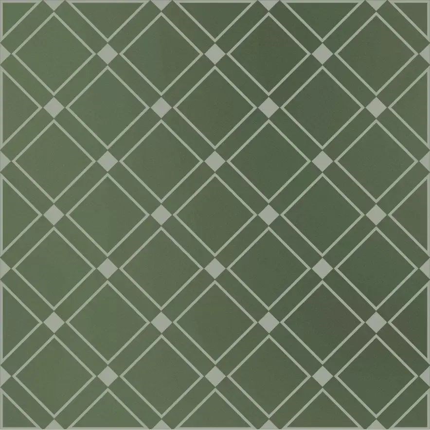 KERAMA MARAZZI KMD3STA015GN Декор Бахия 1 зелёный глянцевый 9,8x9,8x0,7