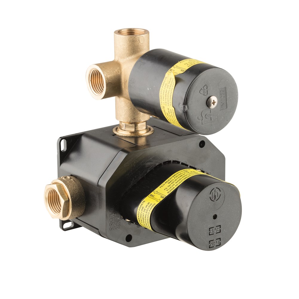 Универсальная внутренняя часть для термостатического смесителя на три потока для душа