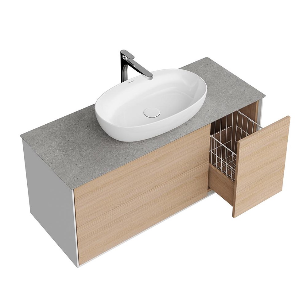 KERAMA MARAZZI PLB.M.120.3/OAK.V Тумба PLAZA Modern подвесная 120 дуб виченца 3 ящика