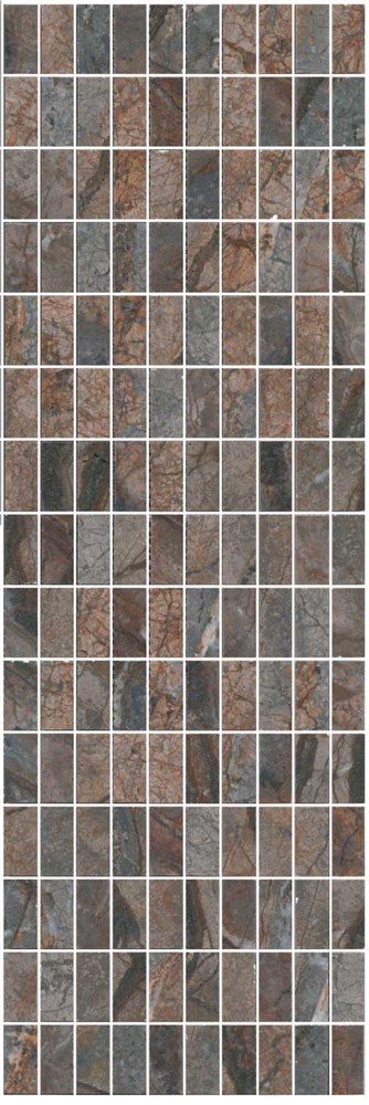 KERAMA MARAZZI MM12143 Декор Театро коричневый мозаичный 25x75x9